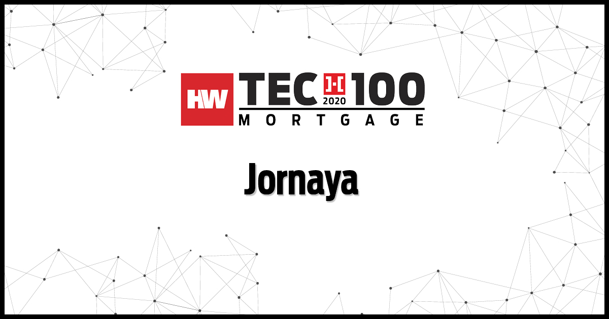 HW TECH100 2020 Mortgage Award for Jornaya