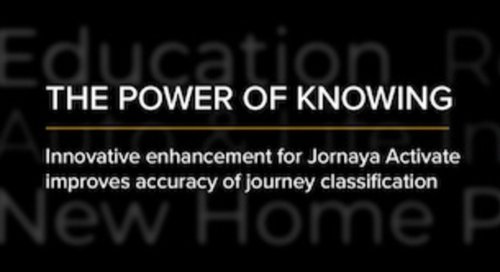 The power of knowing slogan with text about journey classification enhancement.