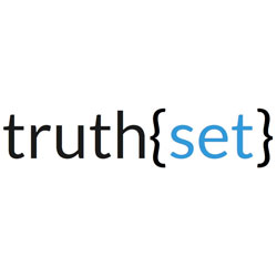 truth-set-logo truth{set} company logo featuring a modern design with blue and black text
