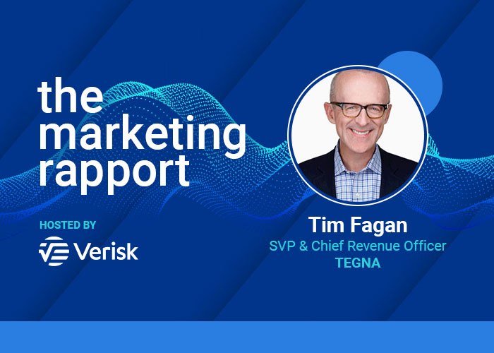 Tim Fagan featured on The Marketing Rapport hosted by Verisk.