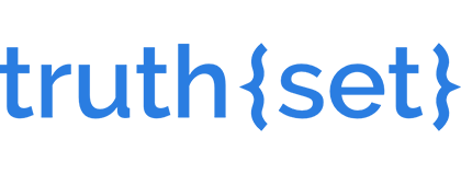 VIA-Speaker-Logos_0002_truthset Truthset logo in blue font with curly brackets around "set".