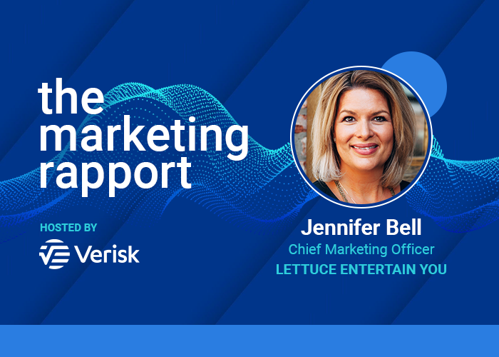 Jennifer Bell featured on The Marketing Rapport podcast hosted by Verisk