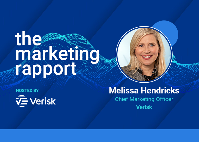 Marketing podcast episode featuring Verisk's Chief Marketing Officer.