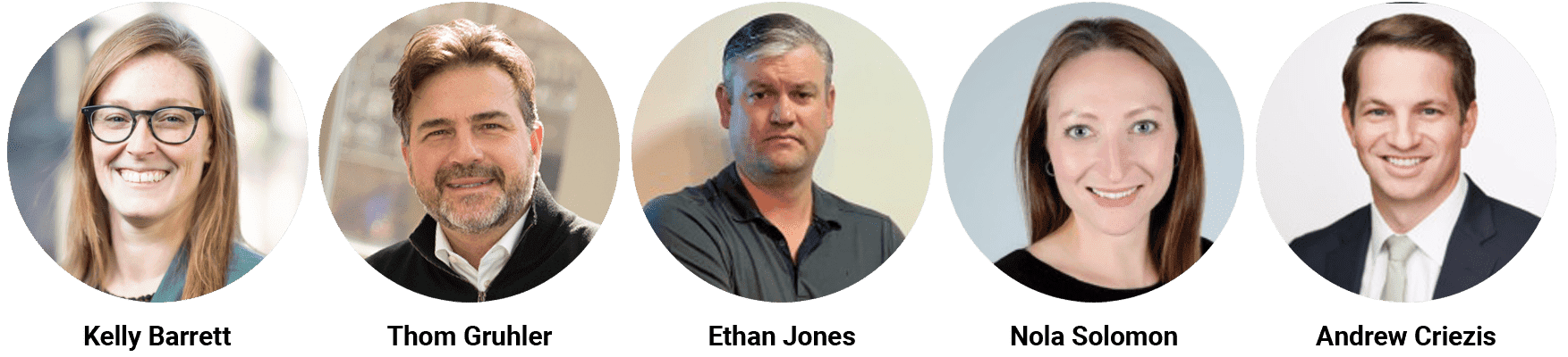 Kelly Barrett, Thom Gruhler, Ethan Jones, Nola Solomon and Andrew Criezis from VIA 2023