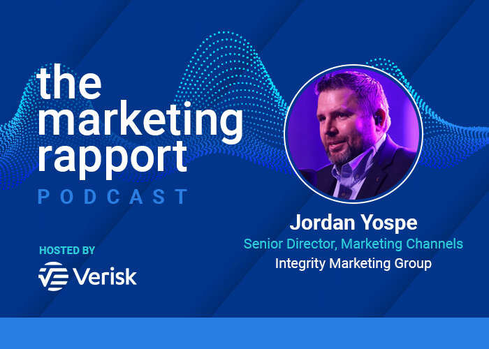 Marketing Rapport podcast featuring Jordan Yospe from Integrity Marketing Group.