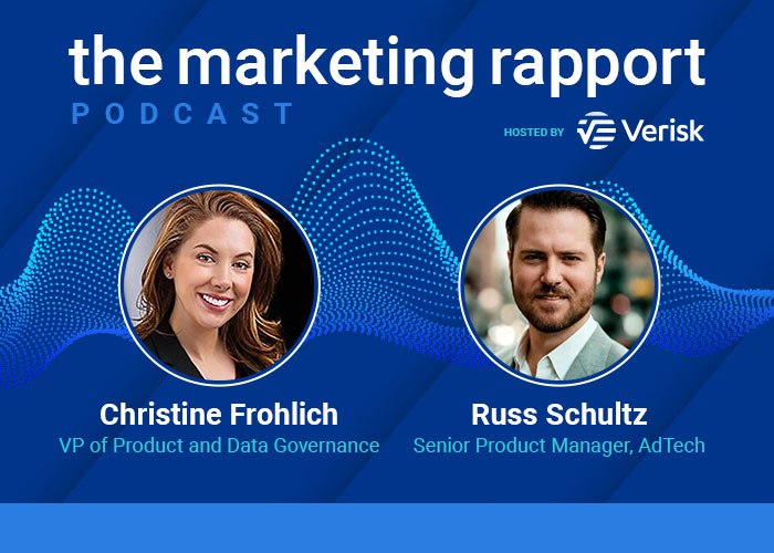 Podcast episode featuring Christine Frohlich and Russ Schultz from Verisk